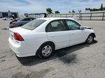 2004 Honda Civic Hybrid White vin: JHMES96664S015806