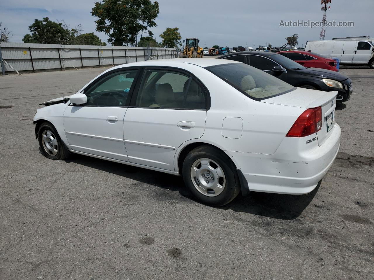 2004 Honda Civic Hybrid White vin: JHMES96664S015806