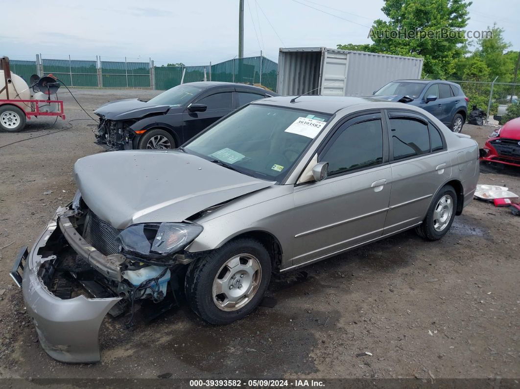 2004 Honda Civic Hybrid Серый vin: JHMES96684S006959