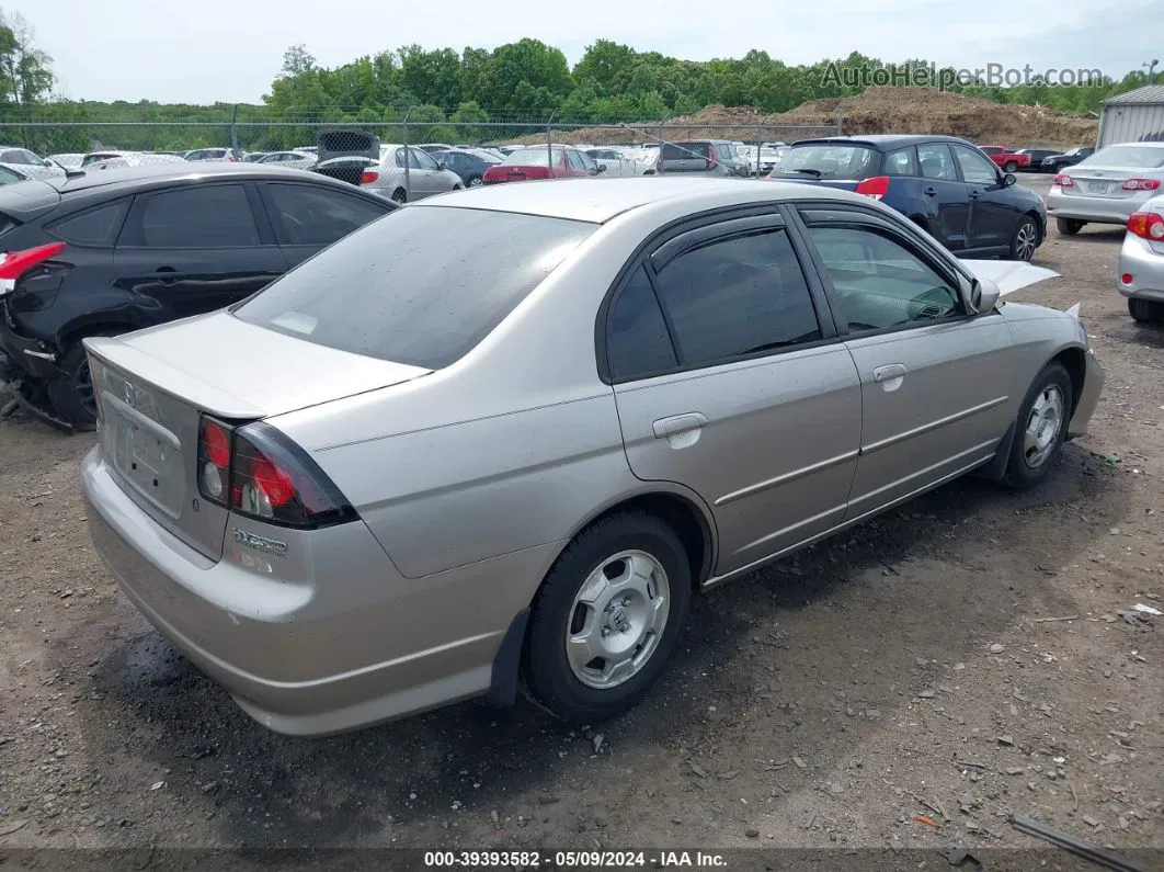 2004 Honda Civic Hybrid Серый vin: JHMES96684S006959