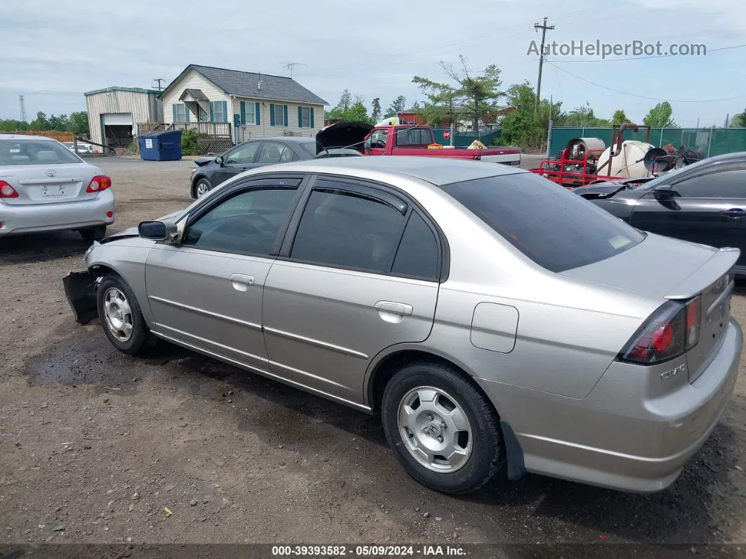 2004 Honda Civic Hybrid Gray vin: JHMES96684S006959