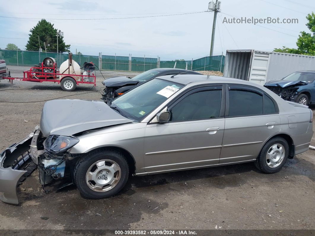 2004 Honda Civic Hybrid Gray vin: JHMES96684S006959