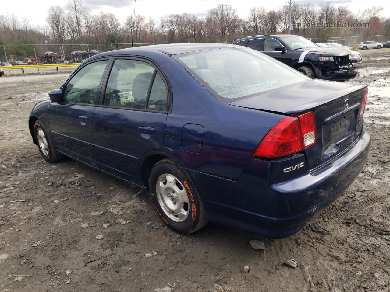 2005 Honda Civic Hybrid Blue vin: JHMES96685S002086