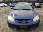 2005 Honda Civic Hybrid Blue vin: JHMES96685S002086