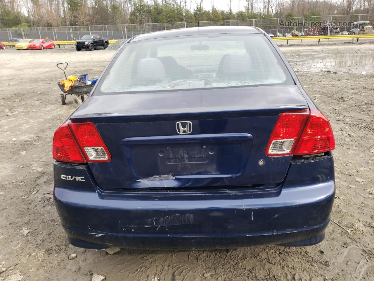 2005 Honda Civic Hybrid Blue vin: JHMES96685S002086