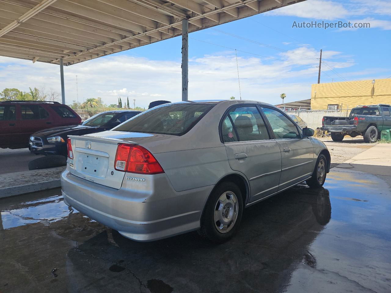 2005 Honda Civic Hybrid Blue vin: JHMES96685S007711