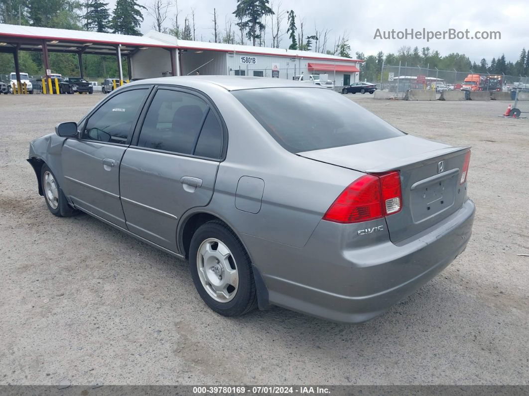 2004 Honda Civic Hybrid Gray vin: JHMES96694S000975