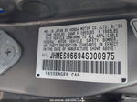 2004 Honda Civic Hybrid Серый vin: JHMES96694S000975