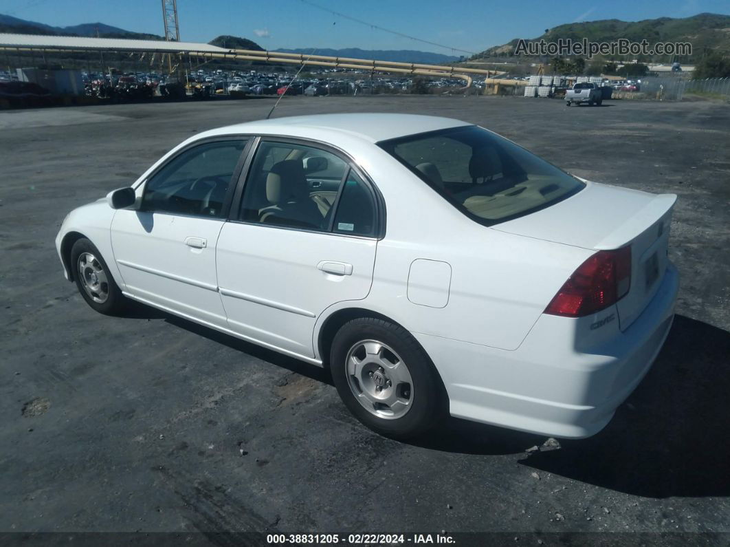 2004 Honda Civic Hybrid White vin: JHMES966X4S002914