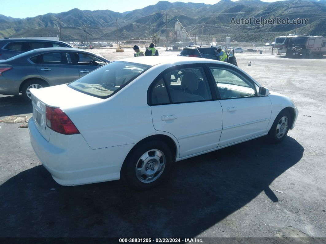 2004 Honda Civic Hybrid White vin: JHMES966X4S002914