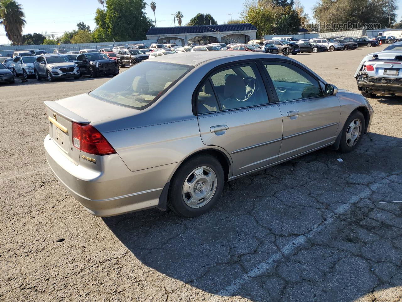 2004 Honda Civic Hybrid Gold vin: JHMES966X4S019194