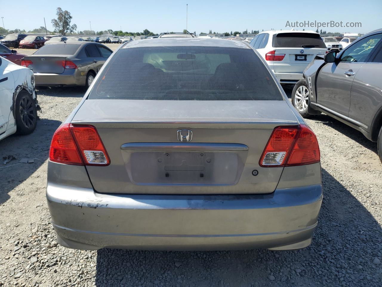 2005 Honda Civic Hybrid Коричневый vin: JHMES966X5S003076