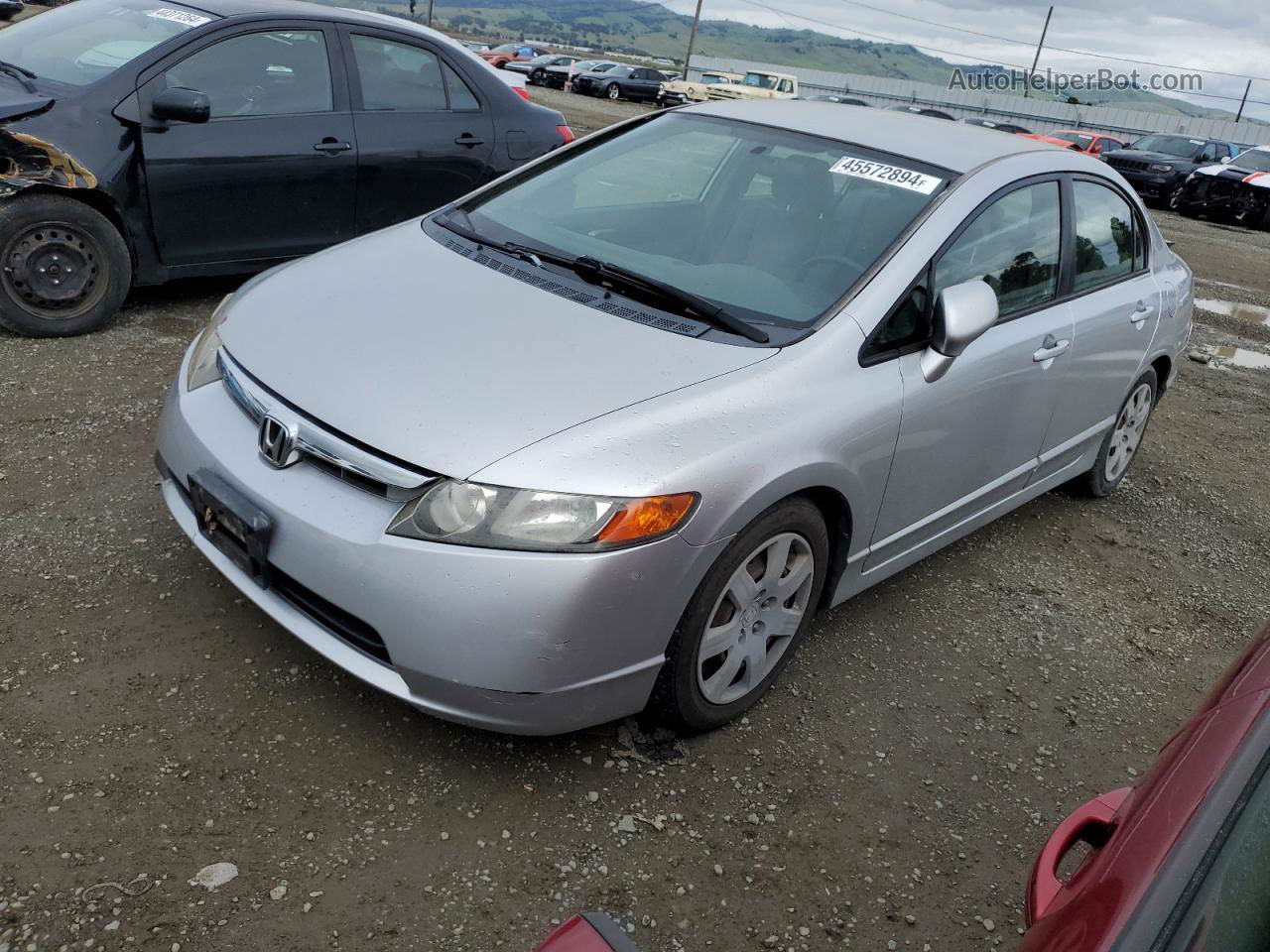 2006 Honda Civic Lx Серебряный vin: JHMFA15506S004501