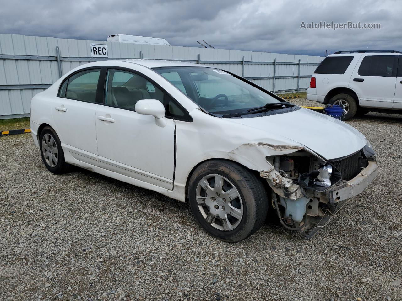 2006 Honda Civic Lx Белый vin: JHMFA16536S012638