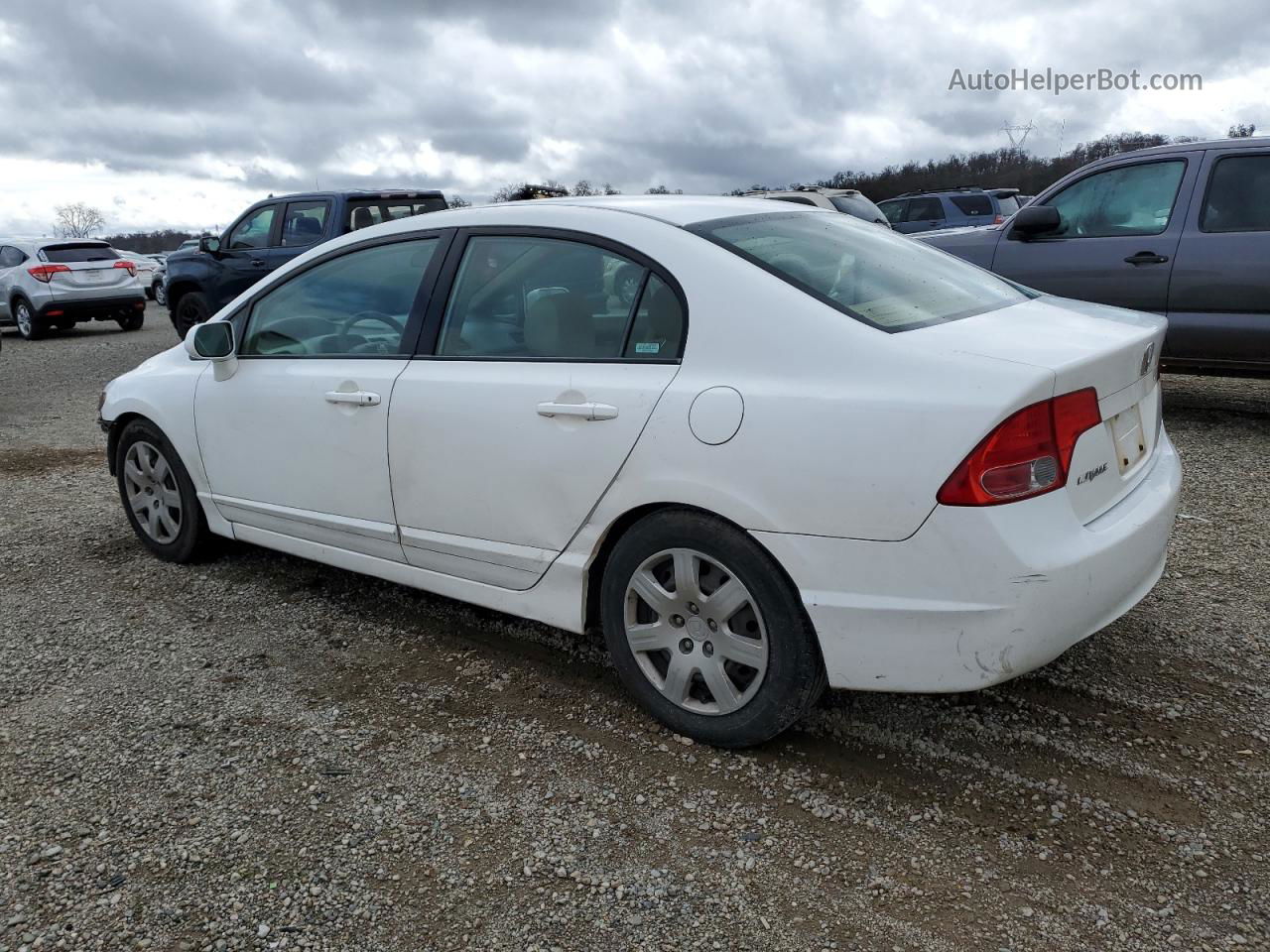 2006 Honda Civic Lx Белый vin: JHMFA16536S012638