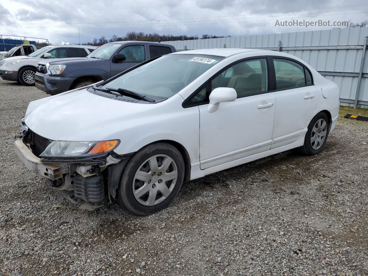 2006 Honda Civic Lx Белый vin: JHMFA16536S012638