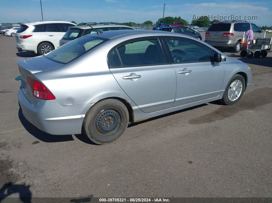 2006 Honda Civic Hybrid   Gray vin: JHMFA36206S002876