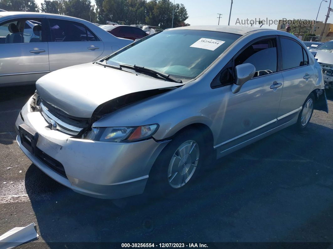 2006 Honda Civic Hybrid Silver vin: JHMFA36206S007852