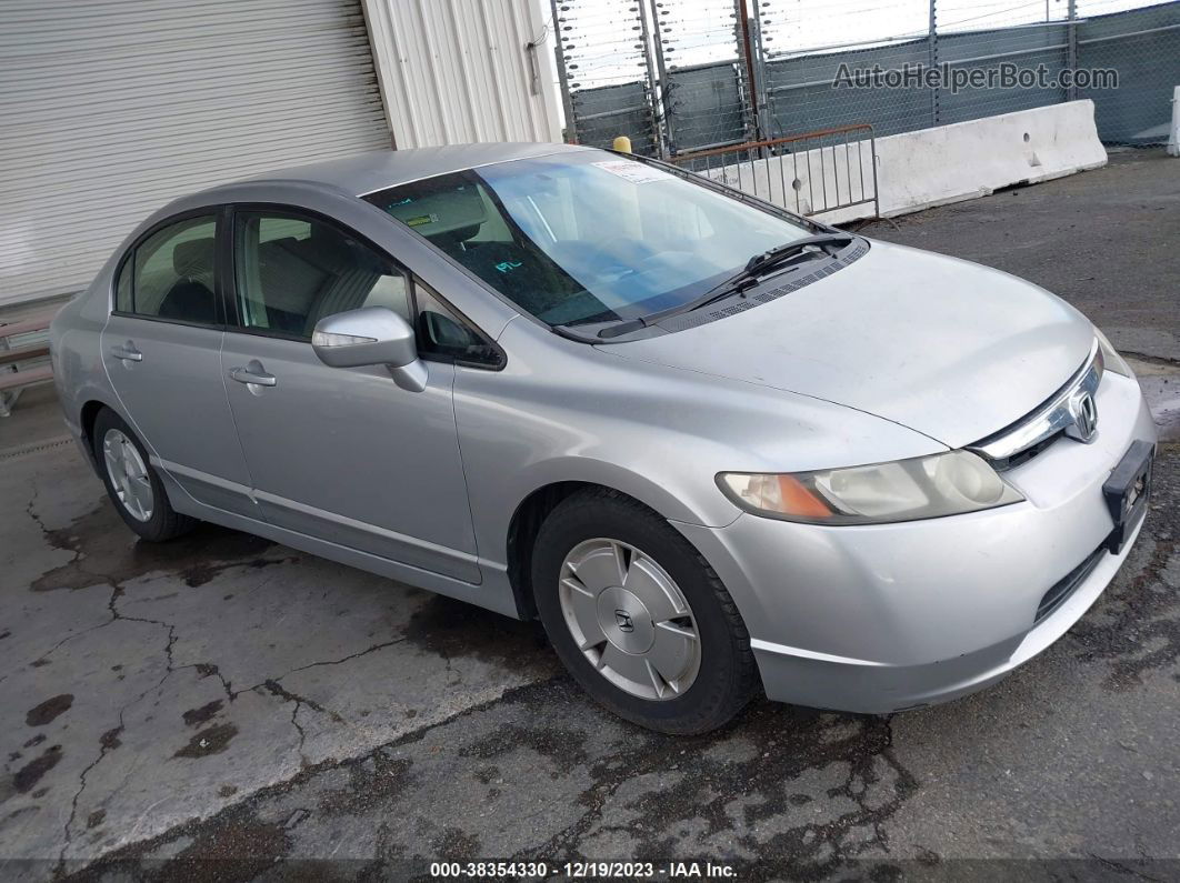 2006 Honda Civic Hybrid   Silver vin: JHMFA36206S011898