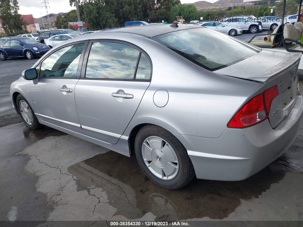 2006 Honda Civic Hybrid   Silver vin: JHMFA36206S011898