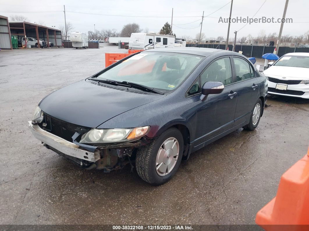 2006 Honda Civic Hybrid   Синий vin: JHMFA36206S014879