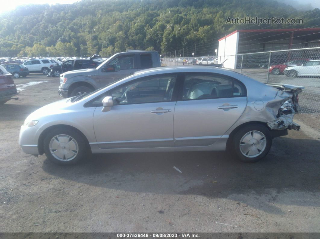 2006 Honda Civic Hybrid   Silver vin: JHMFA36206S015420