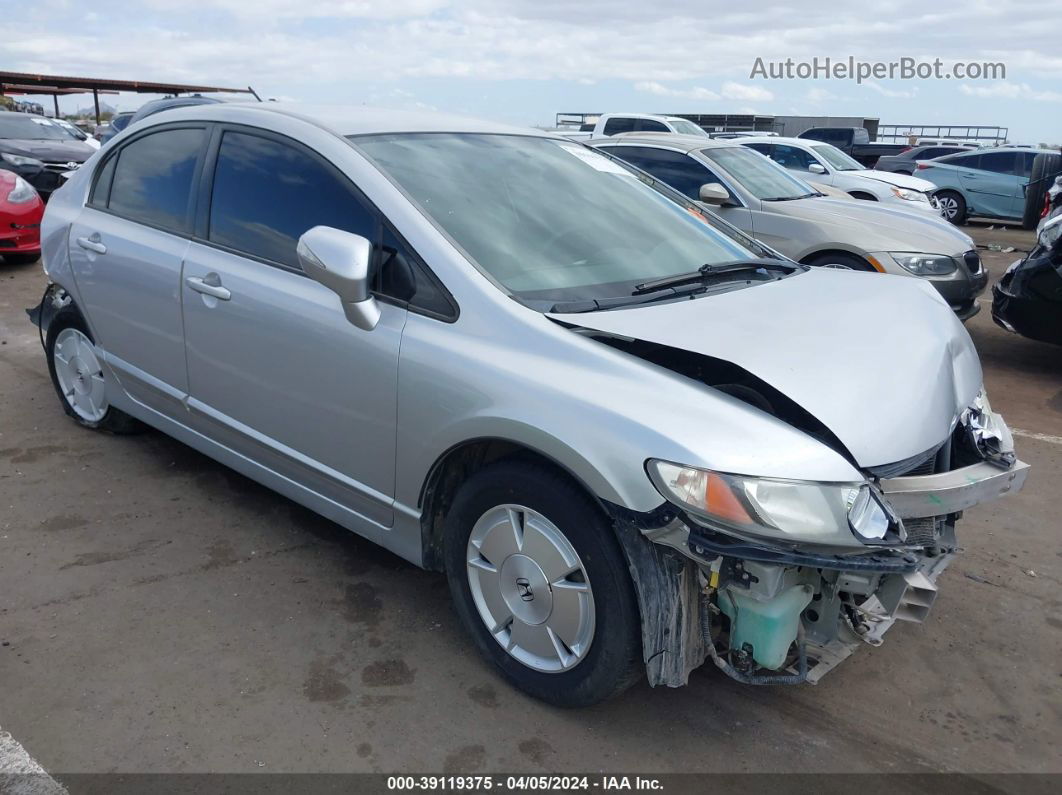 2006 Honda Civic Hybrid   Silver vin: JHMFA36206S020018