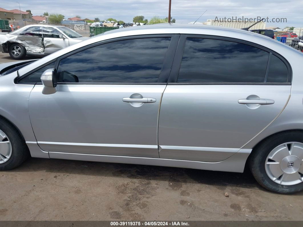 2006 Honda Civic Hybrid   Silver vin: JHMFA36206S020018