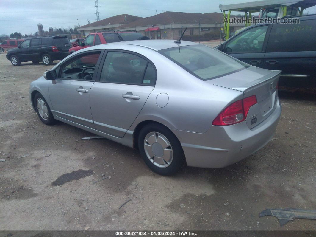 2006 Honda Civic Hybrid   Silver vin: JHMFA36206S022173