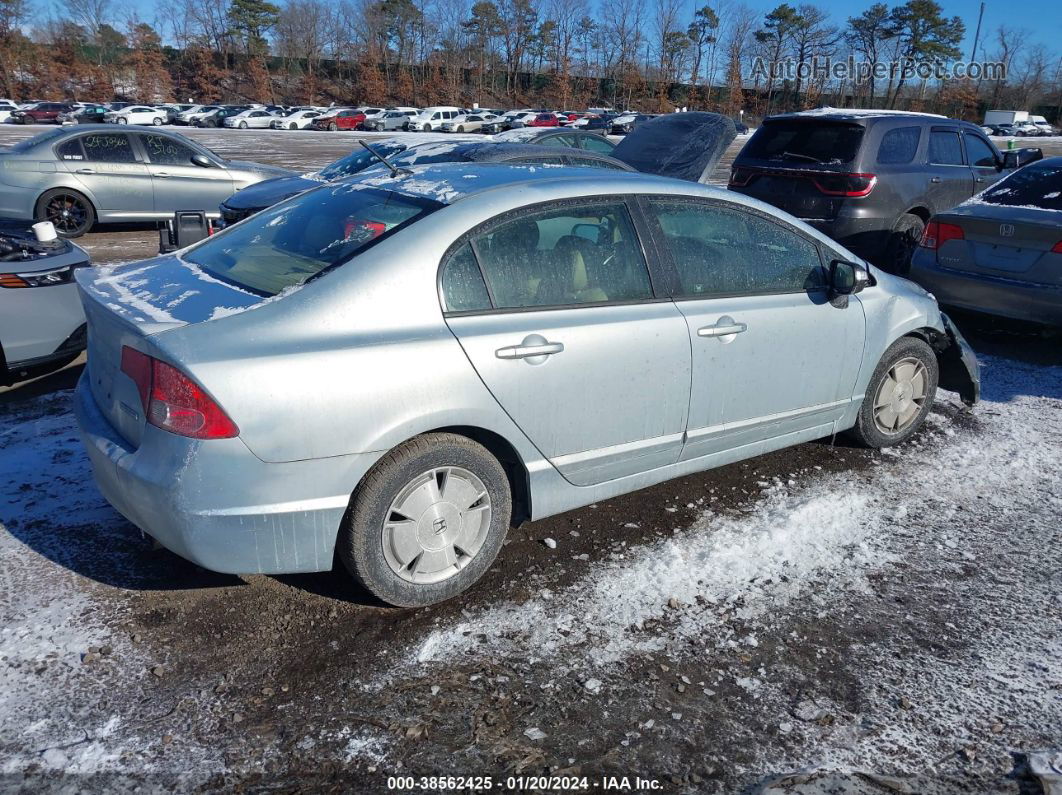 2006 Honda Civic Hybrid   Синий vin: JHMFA36206S022710