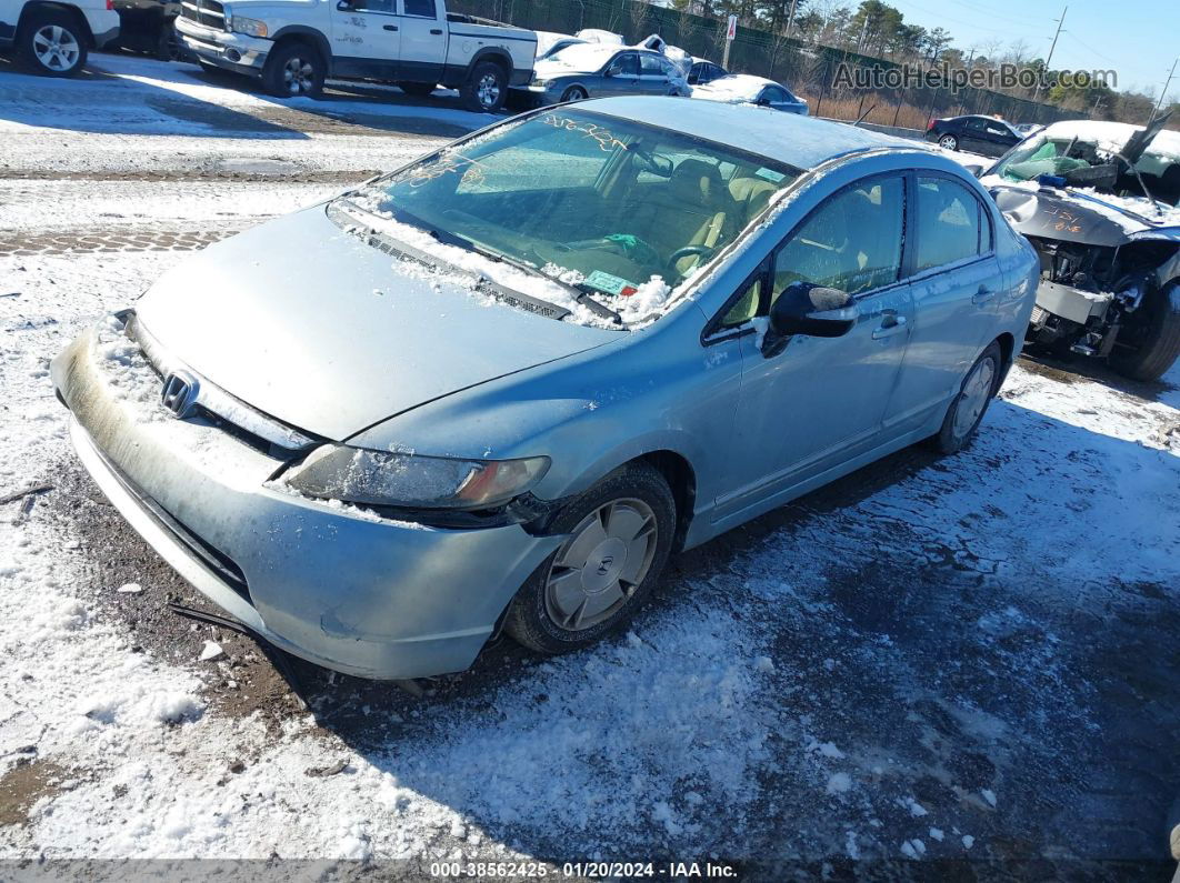 2006 Honda Civic Hybrid   Blue vin: JHMFA36206S022710