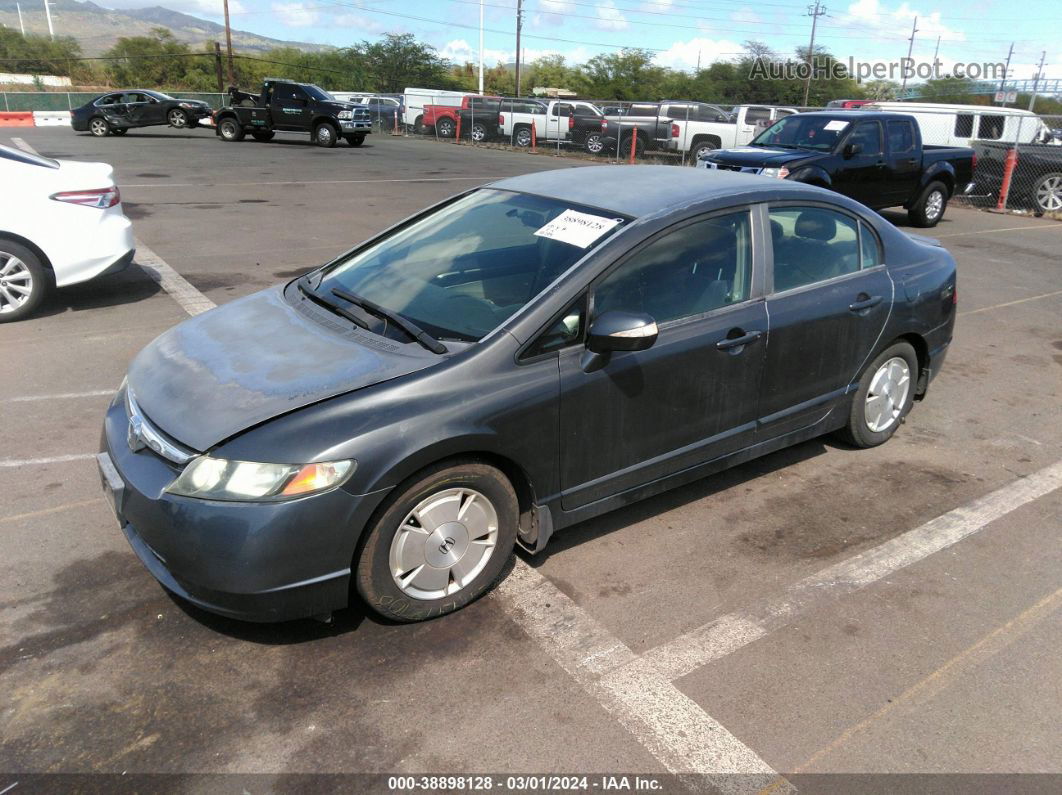 2006 Honda Civic Hybrid   Gray vin: JHMFA36206S026093