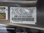 2006 Honda Civic Hybrid   Серый vin: JHMFA36206S028880