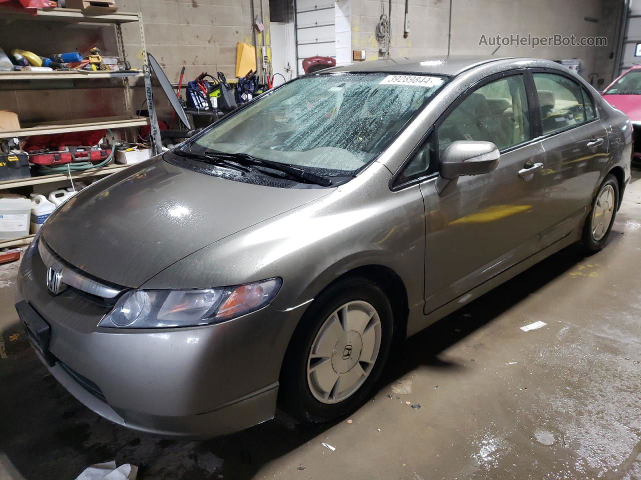 2008 Honda Civic Hybrid Tan vin: JHMFA36208S018952