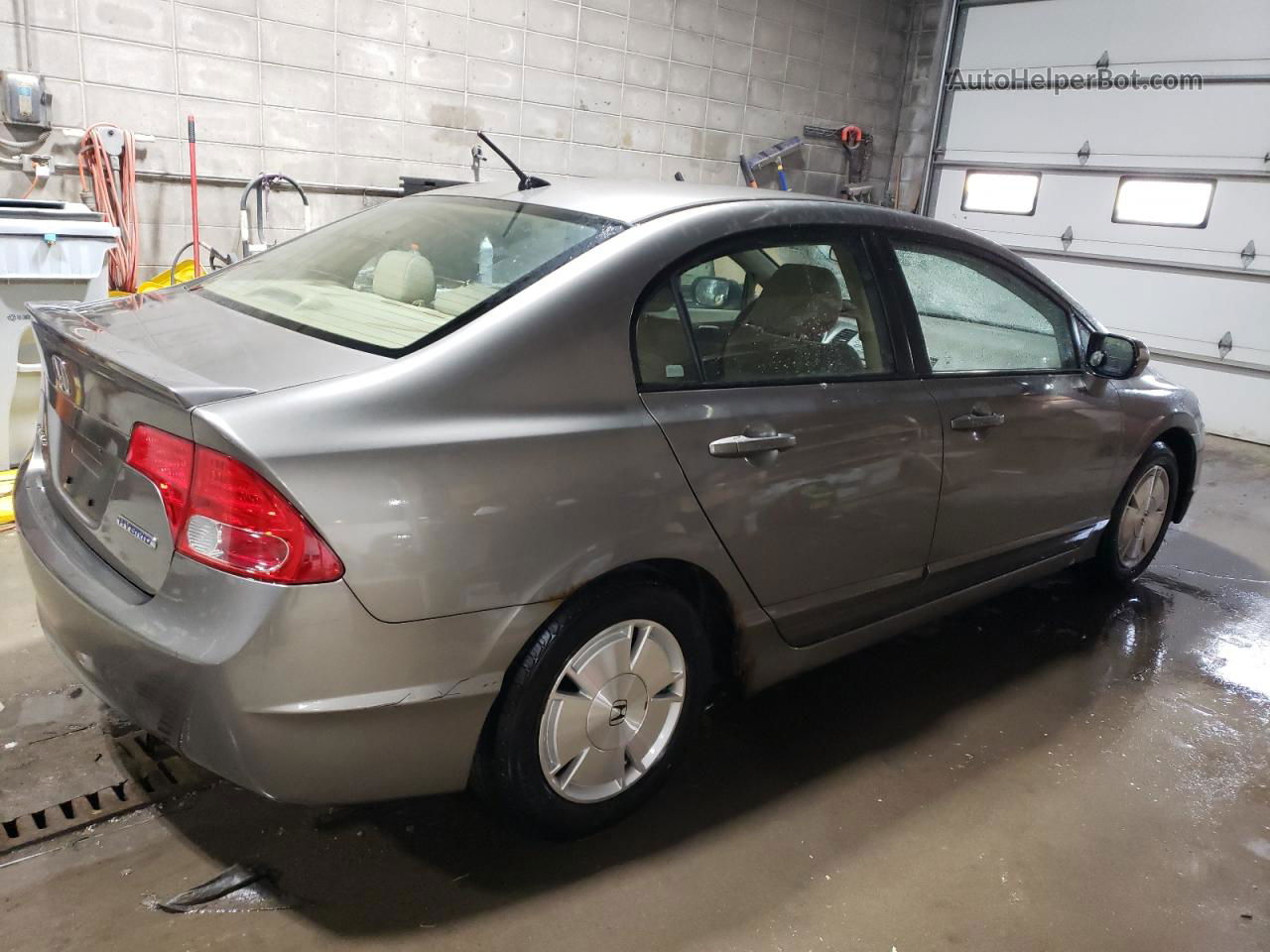 2008 Honda Civic Hybrid Tan vin: JHMFA36208S018952