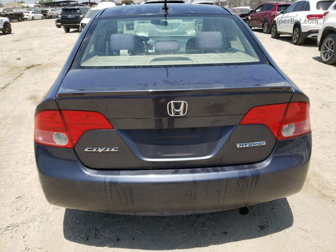 2008 Honda Civic Hybrid Gray vin: JHMFA36208S031510