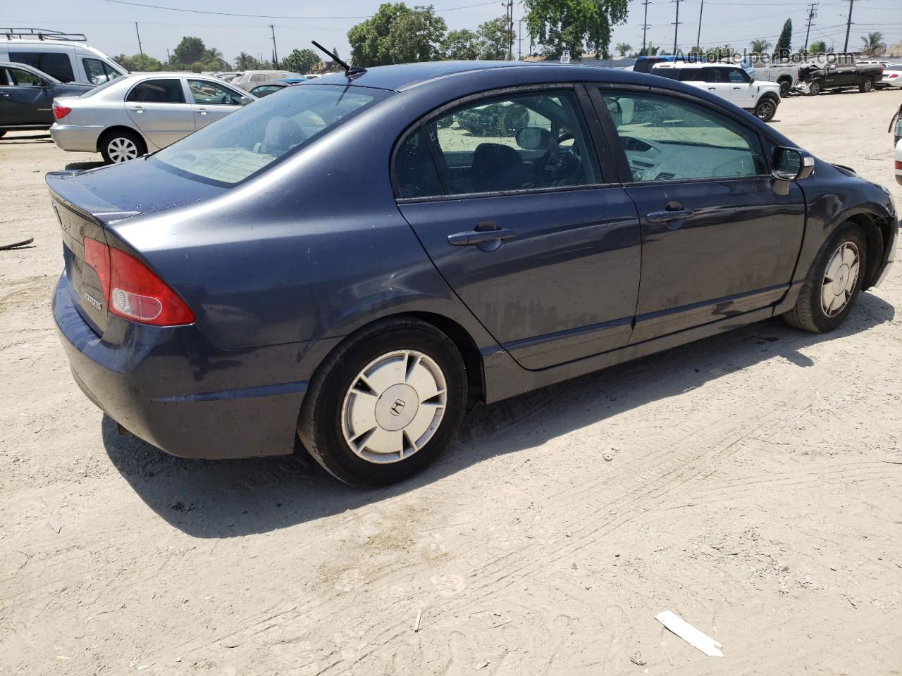 2008 Honda Civic Hybrid Gray vin: JHMFA36208S031510