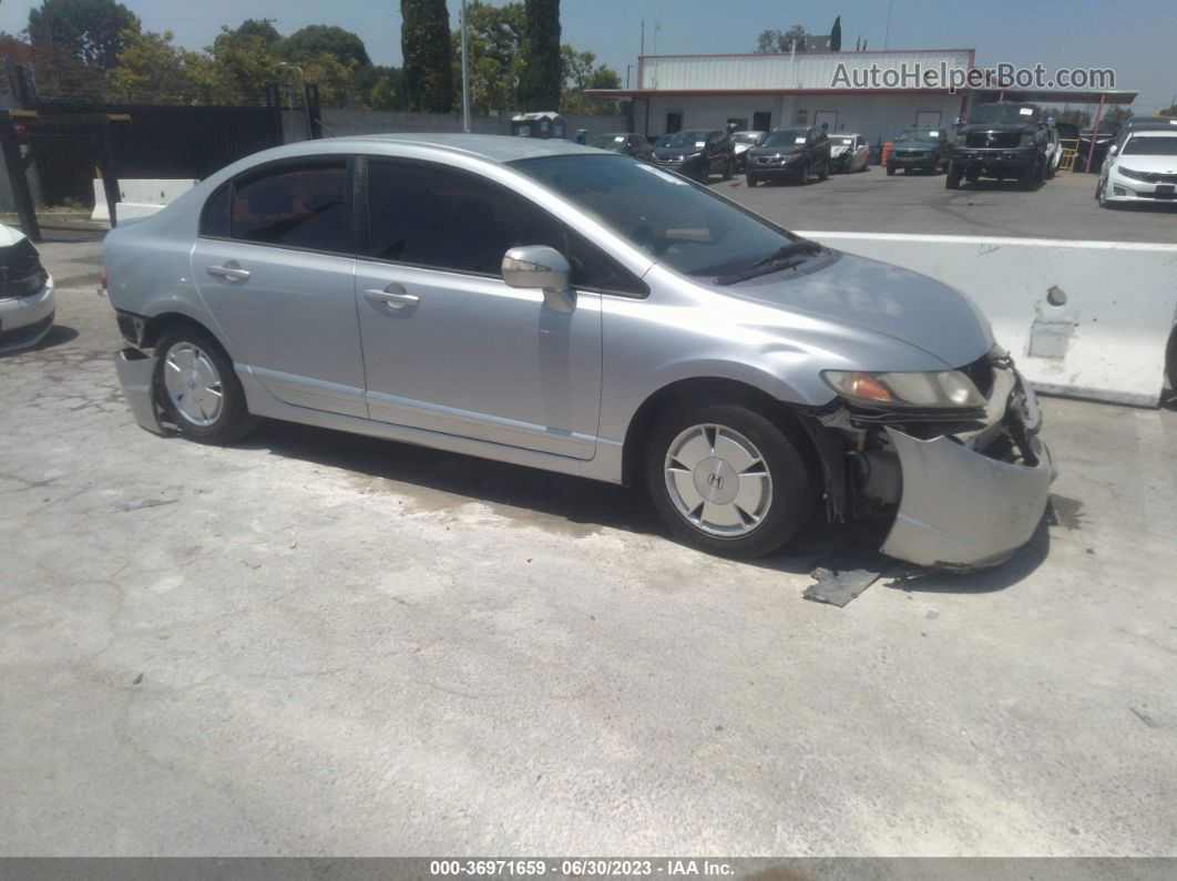 2006 Honda Civic Hybrid   Silver vin: JHMFA36216S002210