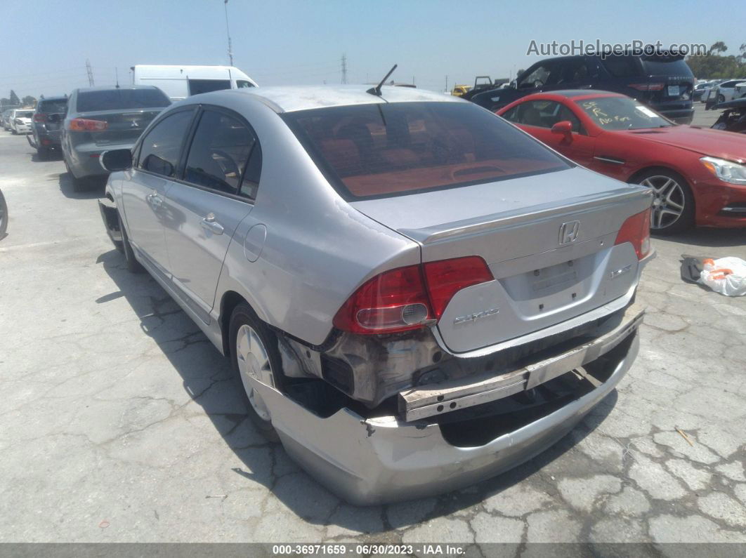 2006 Honda Civic Hybrid   Silver vin: JHMFA36216S002210