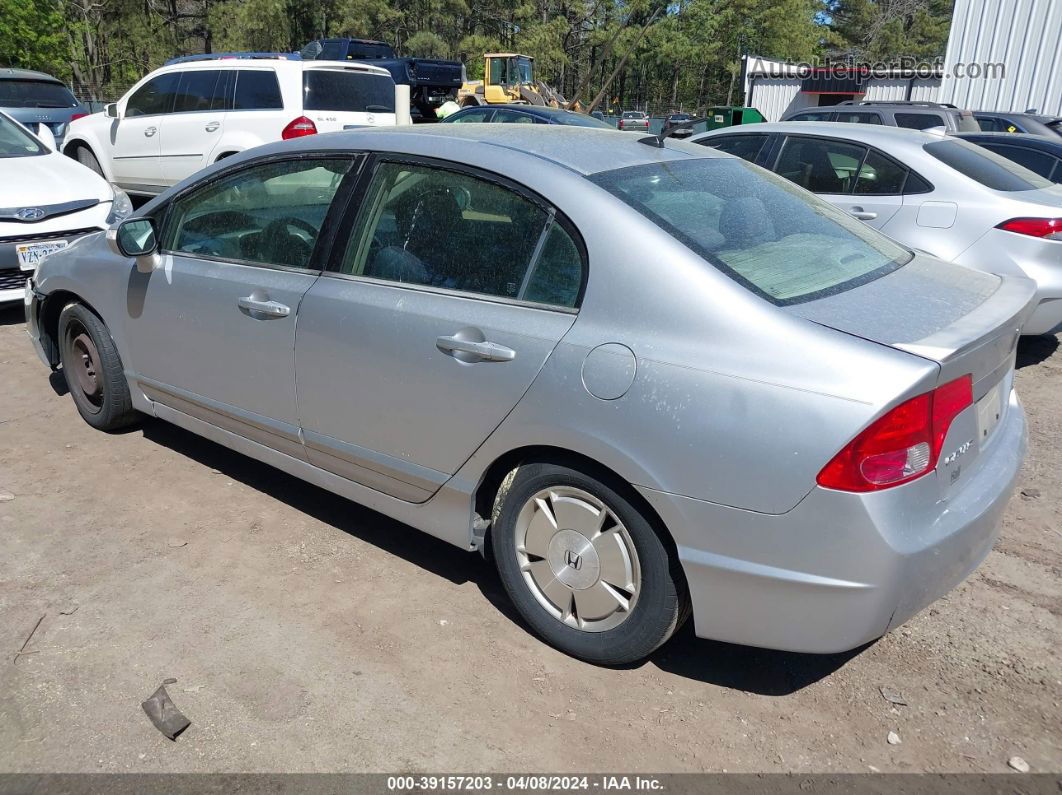 2006 Honda Civic Hybrid   Silver vin: JHMFA36216S005382