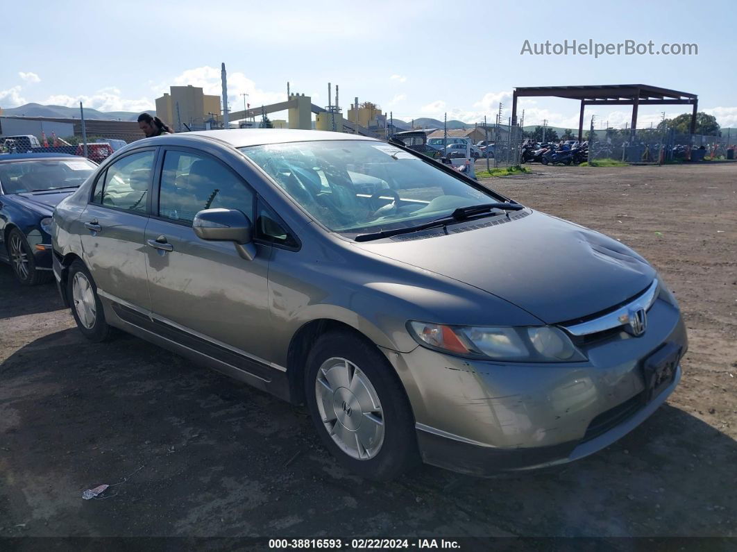 2006 Honda Civic Hybrid   Желто-коричневый vin: JHMFA36216S009674