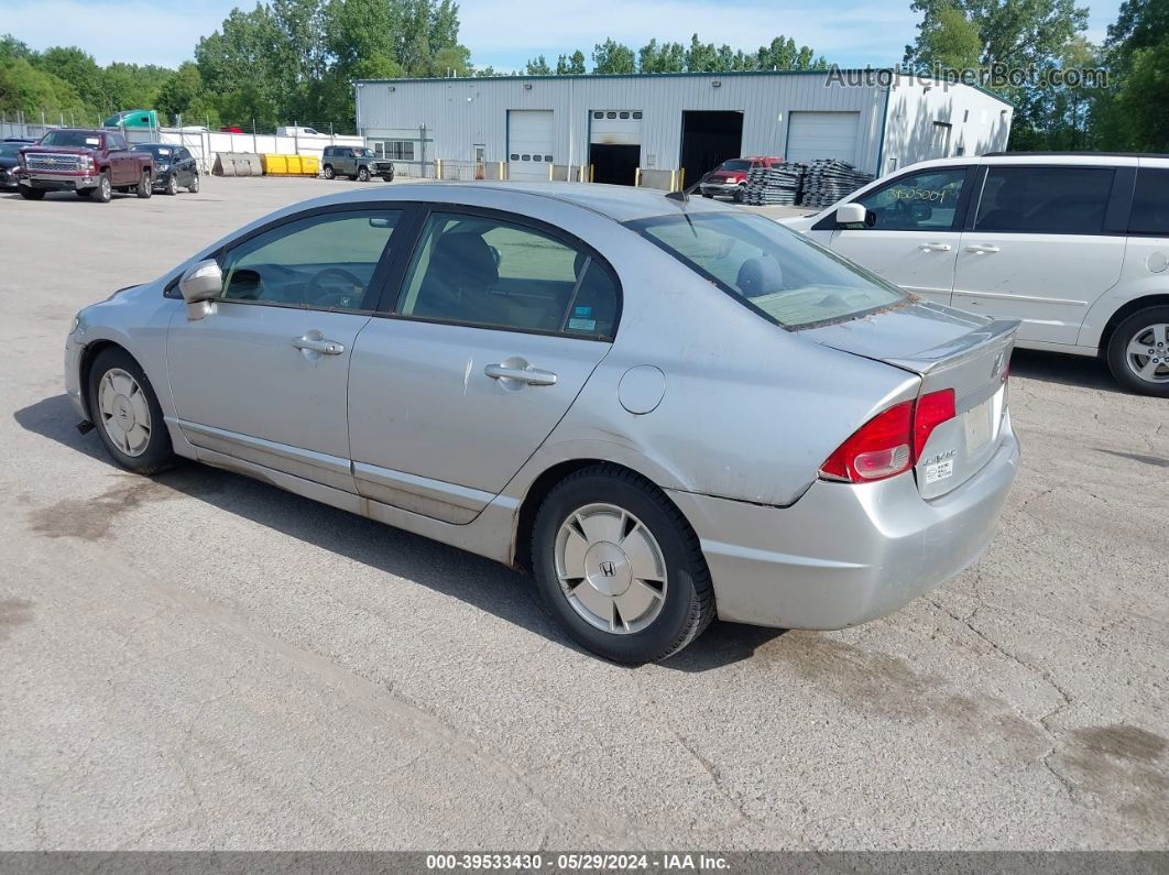 2006 Honda Civic Hybrid   Silver vin: JHMFA36216S011487