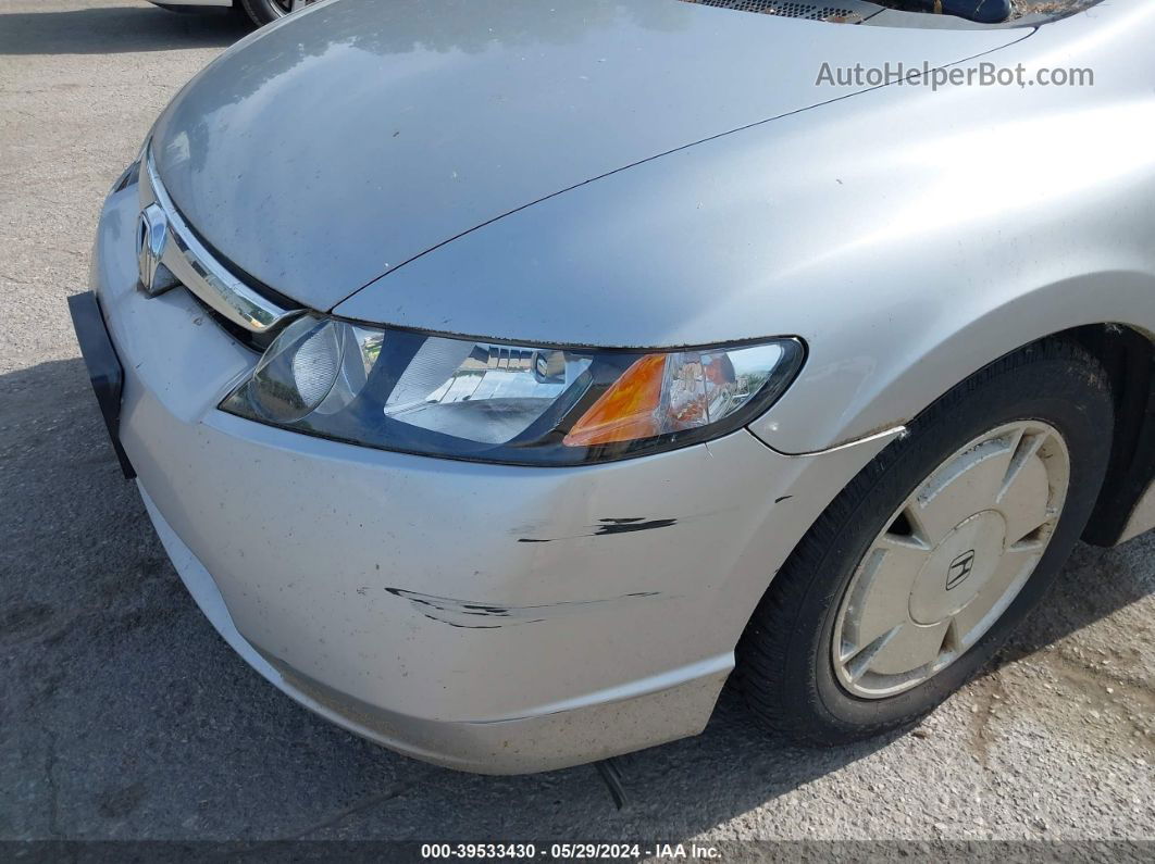 2006 Honda Civic Hybrid   Silver vin: JHMFA36216S011487