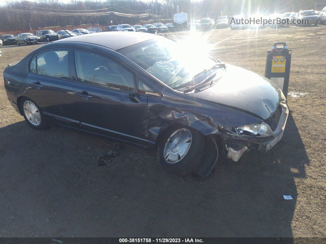 2006 Honda Civic Hybrid Black vin: JHMFA36216S014079