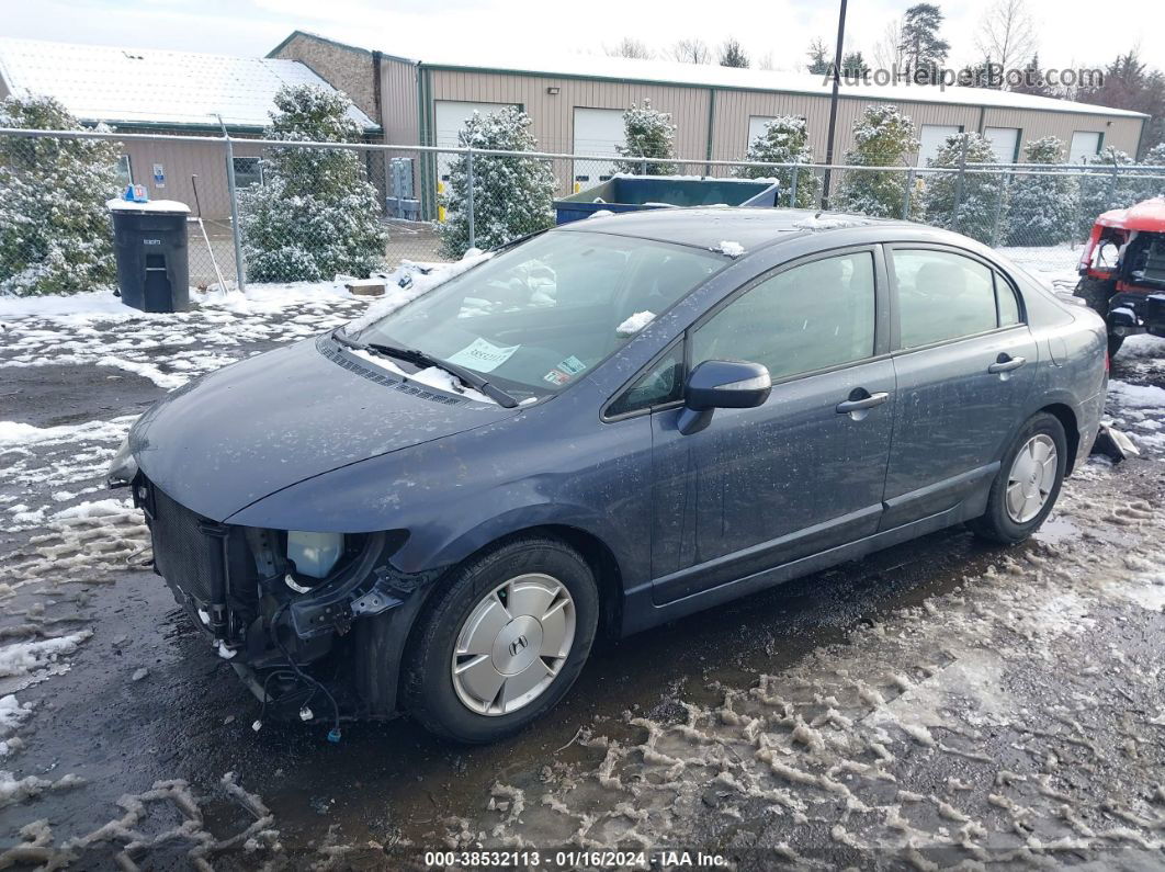 2006 Honda Civic Hybrid   Синий vin: JHMFA36216S016270