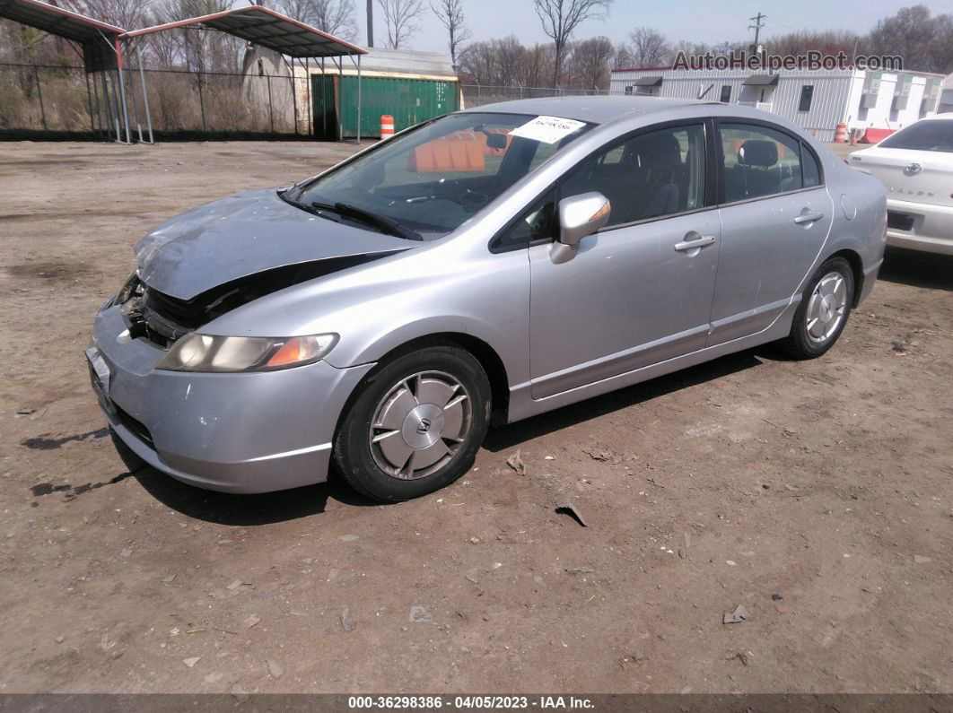 2006 Honda Civic Hybrid   Silver vin: JHMFA36216S019847