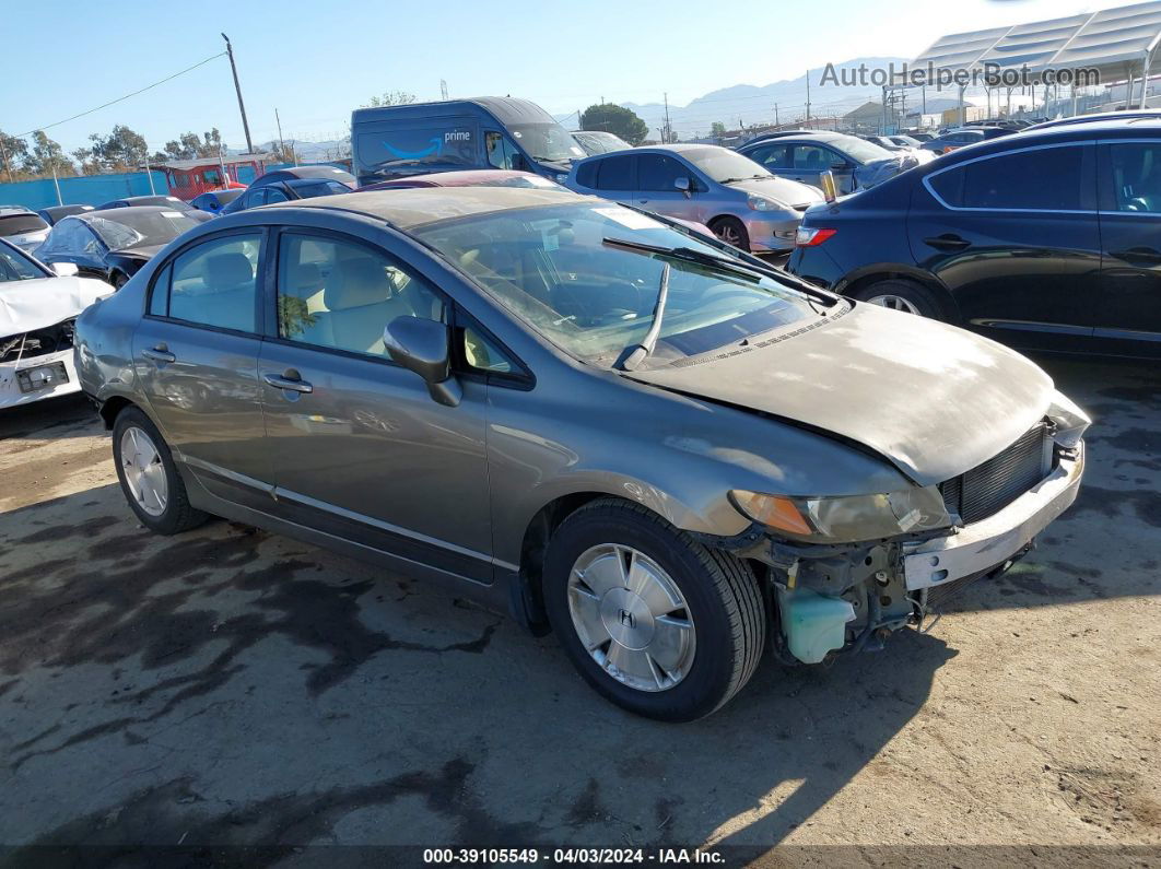 2006 Honda Civic Hybrid   Серый vin: JHMFA36216S021310