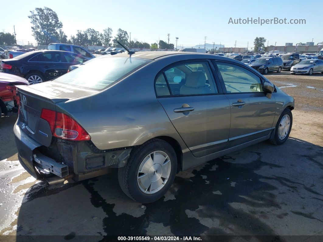 2006 Honda Civic Hybrid   Серый vin: JHMFA36216S021310