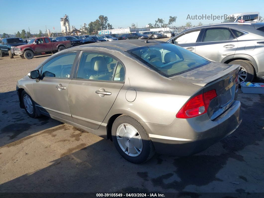 2006 Honda Civic Hybrid   Серый vin: JHMFA36216S021310