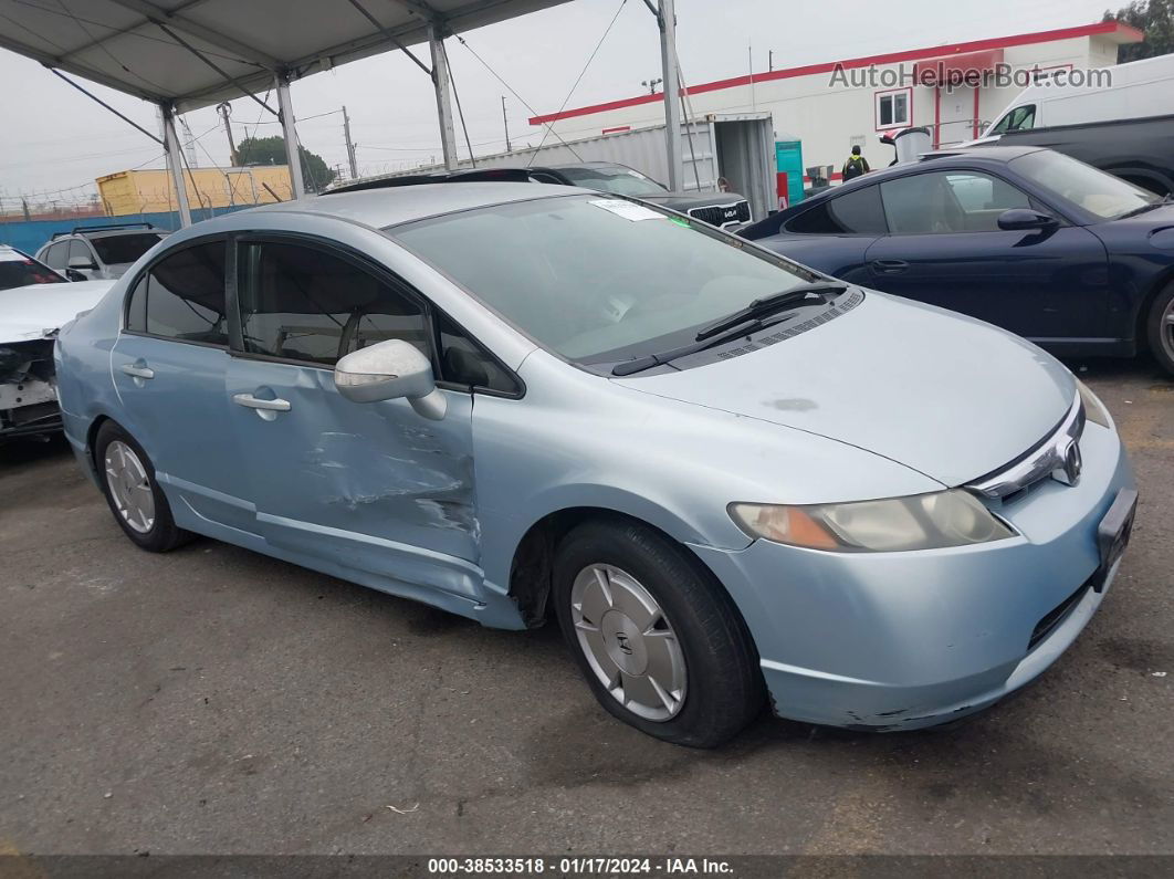 2006 Honda Civic Hybrid   Light Blue vin: JHMFA36216S026698